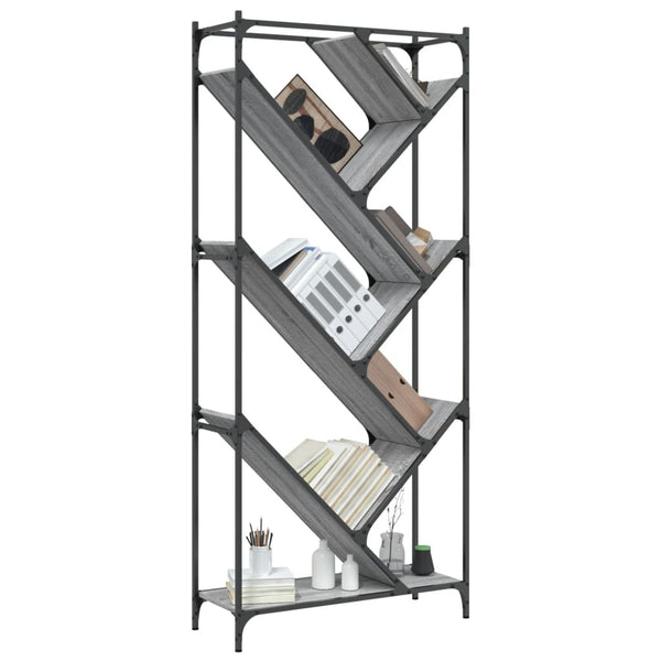 Bücherregal Grau Sonoma 180 cm