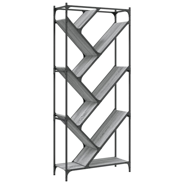 Bücherregal Grau Sonoma 180 cm