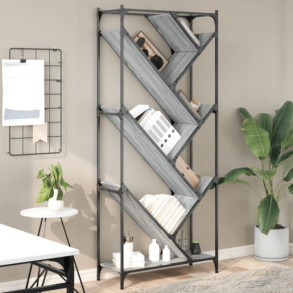 Bücherregal Grau Sonoma 180 cm