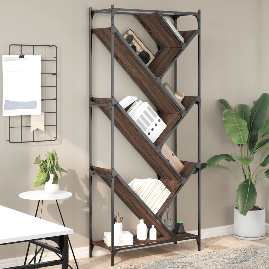 Bücherregal Braun Eichenoptik 180cm