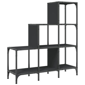 Schwarzes Bücherregal 92x102 cm