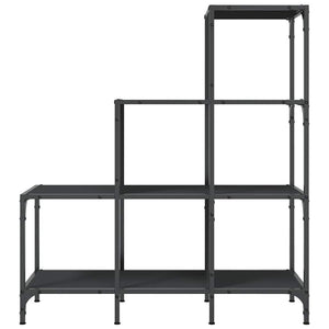 Schwarzes Bücherregal 92x102 cm