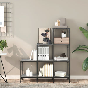 Bücherregal Grau Sonoma 92x30x102 cm