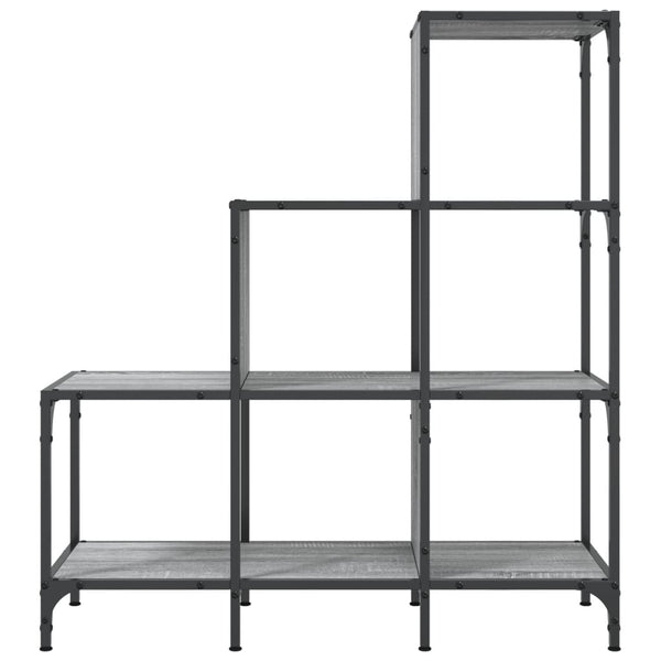Bücherregal Grau Sonoma 92x30x102 cm