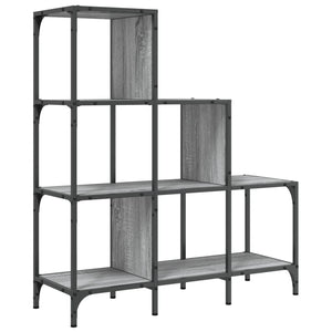 Bücherregal Grau Sonoma 92x30x102 cm