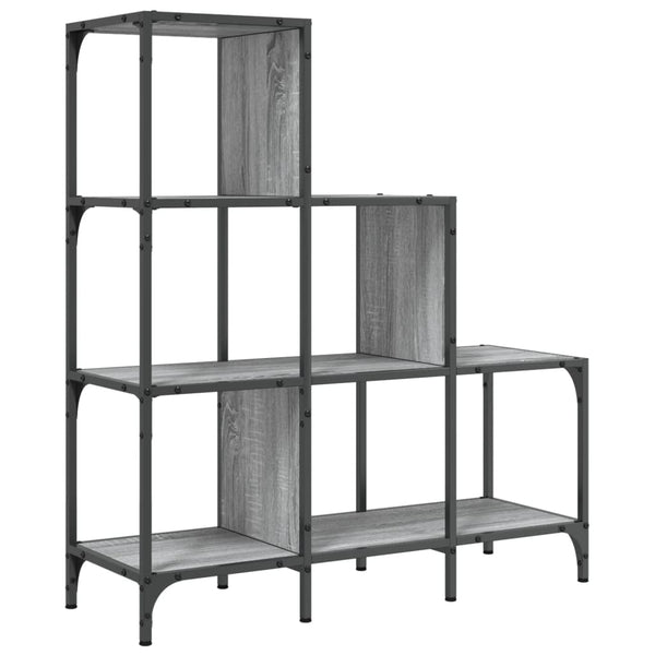 Bücherregal Grau Sonoma 92x30x102 cm