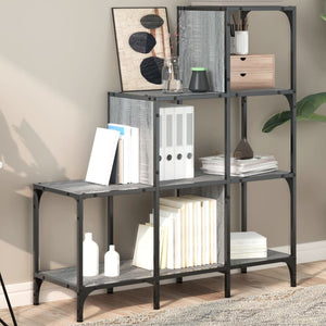Bücherregal Grau Sonoma 92x30x102 cm