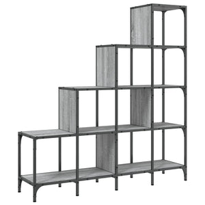 Bücherregal Grau Sonoma 122x132 cm