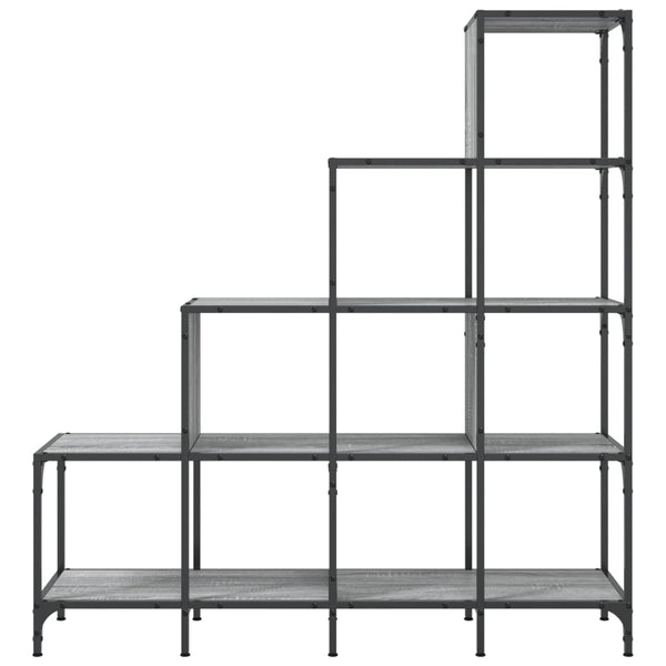 Bücherregal Grau Sonoma 122x132 cm