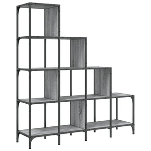 Bücherregal Grau Sonoma 122x132 cm