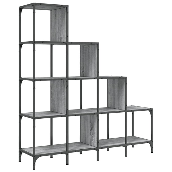 Bücherregal Grau Sonoma 122x132 cm