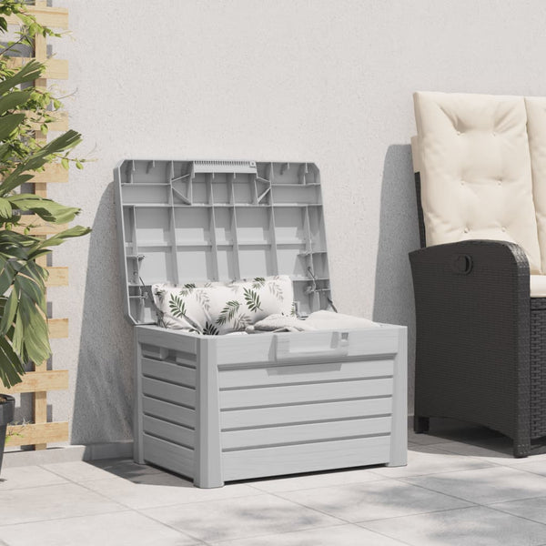 Graue Outdoor-Kissenbox aus Polypropylen