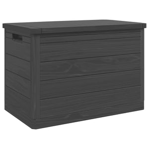 Anthrazitfarbene Kissenbox für den Außenbereich