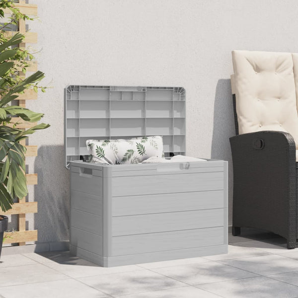 Graue Outdoor-Kissenbox aus Polypropylen