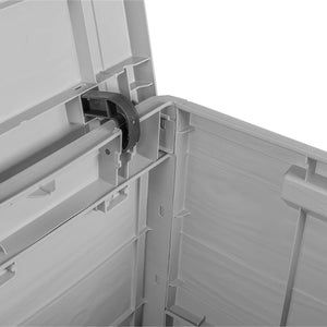 Graue Outdoor-Kissenbox aus Polypropylen