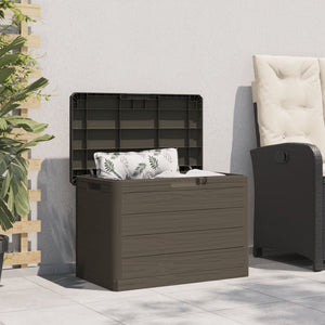 Braune Outdoor-Kissenbox 77,5x44,5x53 cm