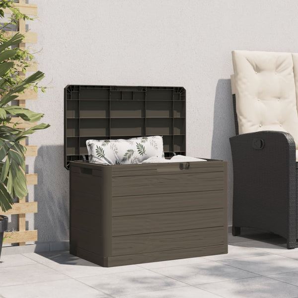 Braune Outdoor-Kissenbox 77,5x44,5x53 cm