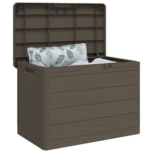 Braune Outdoor-Kissenbox 77,5x44,5x53 cm