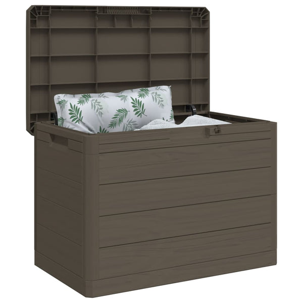 Braune Outdoor-Kissenbox 77,5x44,5x53 cm