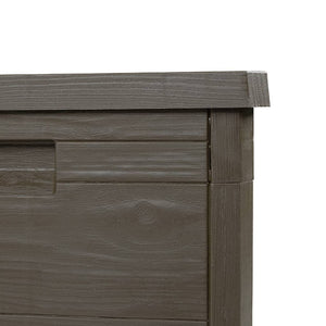 Braune Outdoor-Kissenbox 77,5x44,5x53 cm