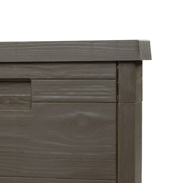 Braune Outdoor-Kissenbox 77,5x44,5x53 cm