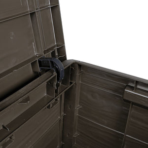 Braune Outdoor-Kissenbox 77,5x44,5x53 cm