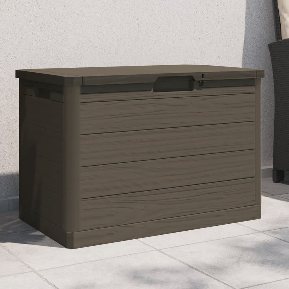Braune Outdoor-Kissenbox 77,5x44,5x53 cm