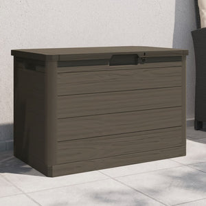 Braune Outdoor-Kissenbox 77,5x44,5x53 cm