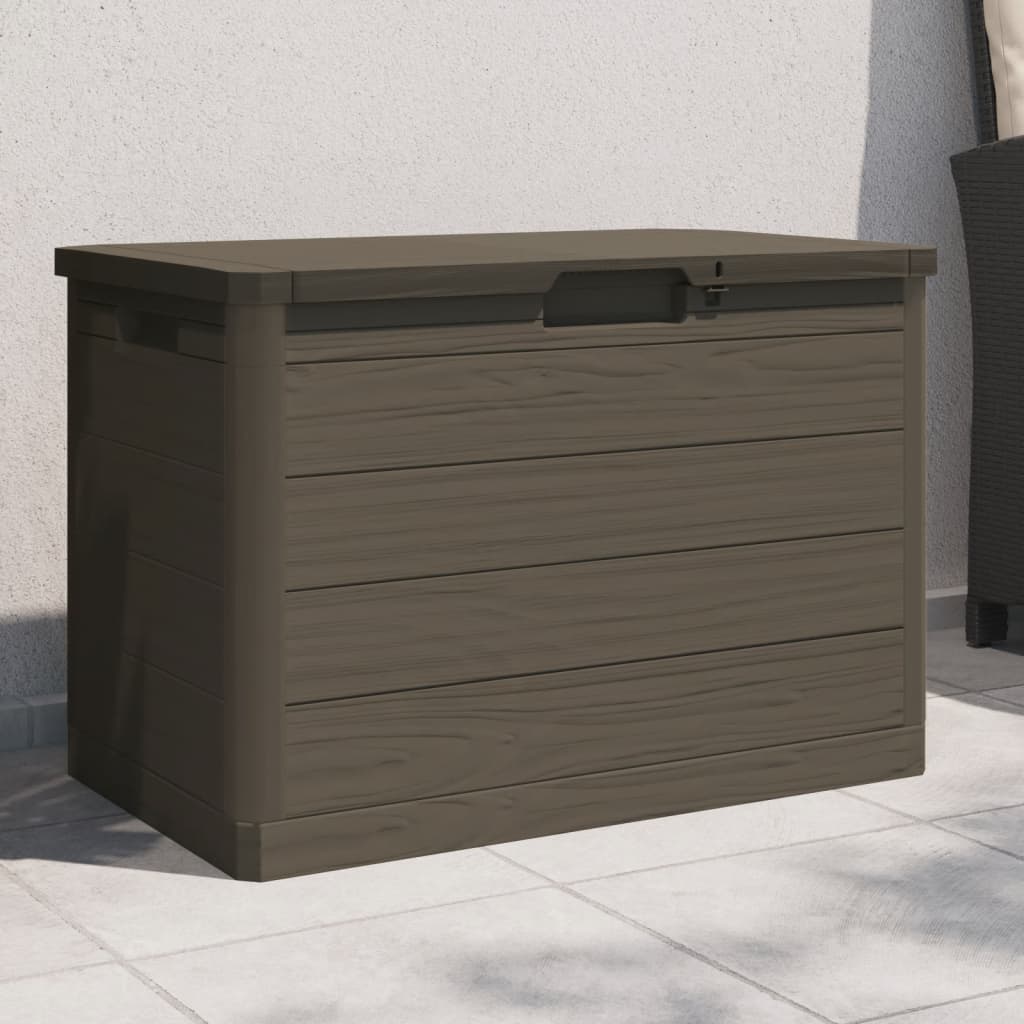Braune Outdoor-Kissenbox 77,5x44,5x53 cm