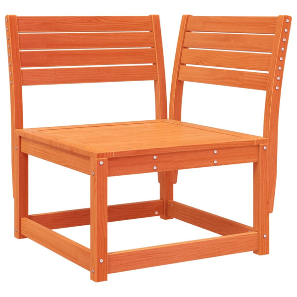 7-tlg. Garten Lounge Set Wachsbraun Kieferholz