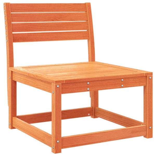 7-tlg. Garten Lounge Set Wachsbraun Kieferholz