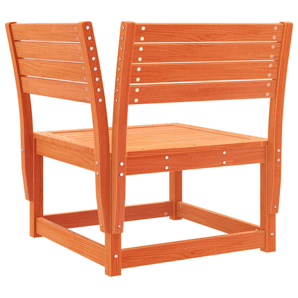 8-tlg. Garten Lounge Set Wachsbraun Kiefer Massivholz
