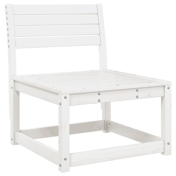 vidaXL Ensemble de canapés de jardin 5 pièces blanc en pin massif