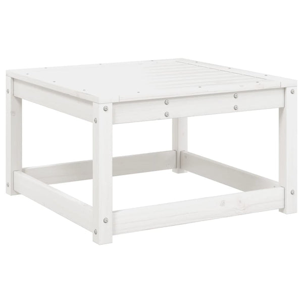 vidaXL Ensemble de canapés de jardin 5 pièces blanc en pin massif