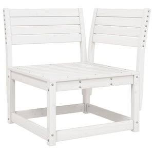 vidaXL Ensemble de canapés de jardin 5 pièces blanc en pin massif