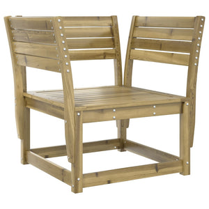 vidaXL Salon de jardin 5 pcs en bois de pin imprégné