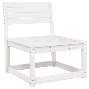 vidaXL Salon de jardin 6 pcs Blanc Bois de pin massif