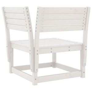 vidaXL Salon de jardin 6 pcs Blanc Bois de pin massif