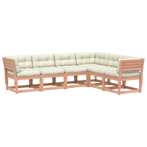 vidaXL Salon de jardin 6 pcs avec coussins Bois de Douglas massif