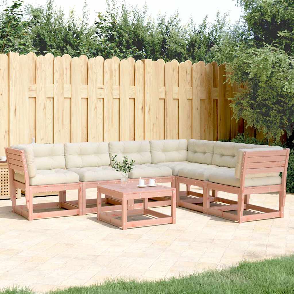 vidaXL Salon de jardin 6 pcs avec coussins Bois de Douglas massif