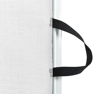 Ausziehbare Haustier-Barriere, 82,5x125 cm, Weiß