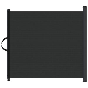 Ausziehbare Haustier-Barriere, 82,5x125 cm, Schwarz