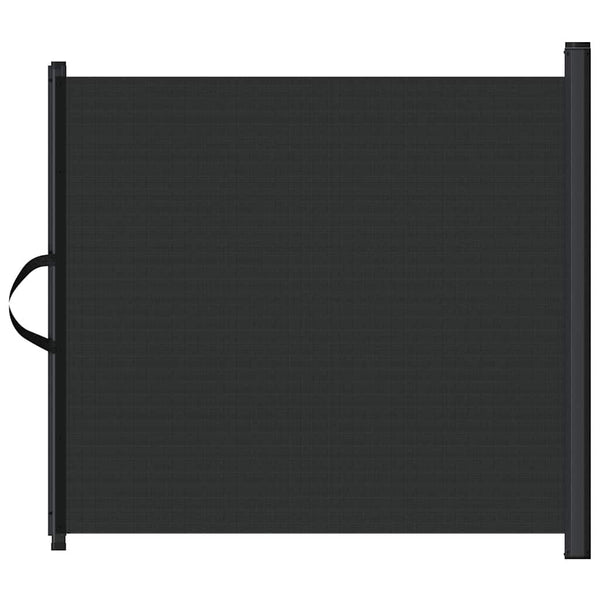 Ausziehbare Haustier-Barriere, 82,5x125 cm, Schwarz