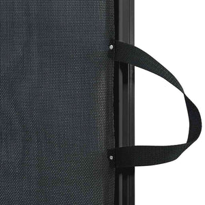 Ausziehbare Haustier-Barriere, 82,5x125 cm, Schwarz