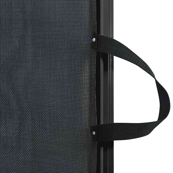 Ausziehbare Haustier-Barriere, 82,5x125 cm, Schwarz