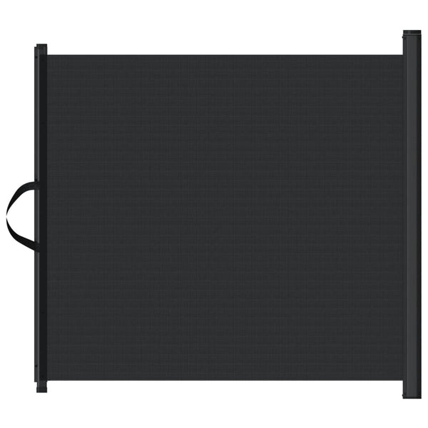 Ausziehbare Haustier-Barriere, 102,5x125 cm, Schwarz