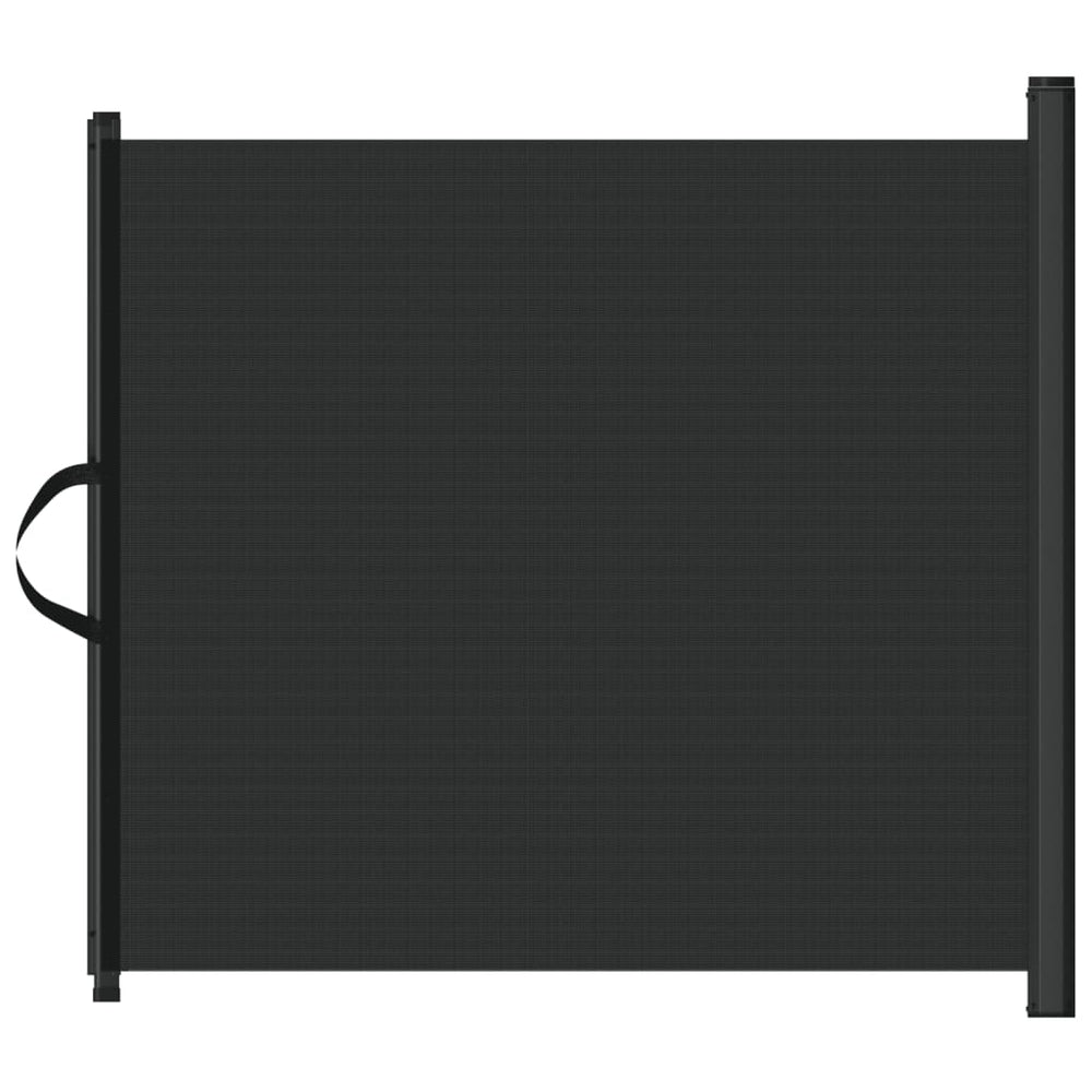 Ausziehbare Haustier-Barriere, Schwarz, 117,5x125 cm