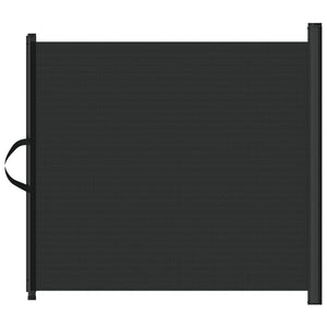 Ausziehbare Haustier-Barriere, Schwarz, 117,5x125 cm