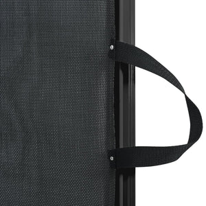 Ausziehbare Haustier-Barriere, Schwarz, 117,5x125 cm