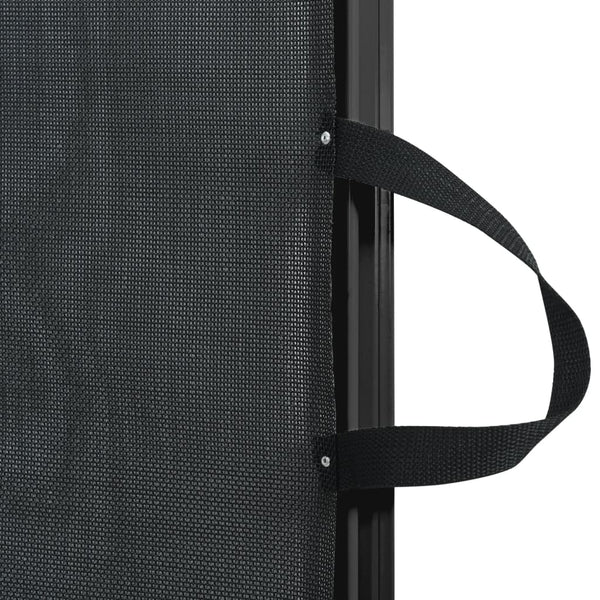Ausziehbare Haustier-Barriere, Schwarz, 117,5x125 cm